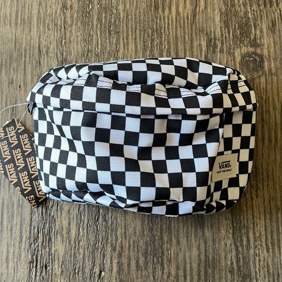 Vans Other - Vans Fanny pack-Black and marshmallow checkered w/ adjustable strap. NWT